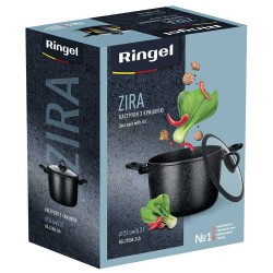 Каструля Ringel Zira з кришкою висока 24 см (6,3л) (RG-21006-24h)