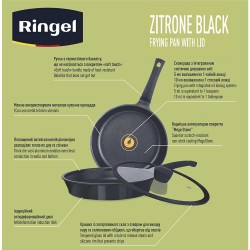 Сковорода глибока Ringel Zitrone Black 28 см (RG-2108-28 BL-R)