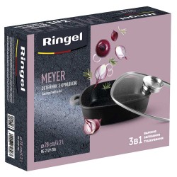 Сотейник Ringel Meyer з двома ручками 28 см (4.2л) з кришкою (RG-2129-28s)