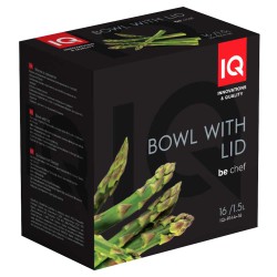Миска з нержавіючої сталі Be Chef IQ 1,5 л (16 см) з кришкою (IQ-9144-16)