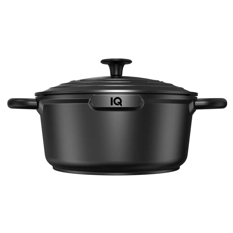 Каструля алюмінієва IQ Be Simple 6.4 л (28 см) з кришкою (IQ-2049-28)