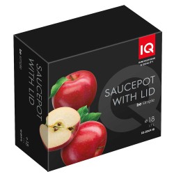 Каструля алюмінієва IQ Be Simple 1.7 л (18 см) з кришкою (IQ-2049-18)