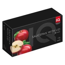 Ківш алюмінієвий IQ Be Simple 1.3 л (16 см) з кришкою (IQ-4049-16)