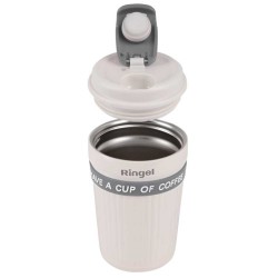 Термокружка Ringel Grey Line 400 мл біла (RG-6123-400)