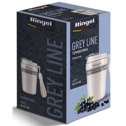 Термокружка Ringel Grey Line 400 мл біла (RG-6123-400)
