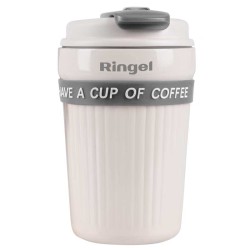 Термокружка Ringel Grey Line 400 мл біла (RG-6123-400)